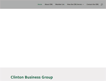Tablet Screenshot of clintonbusinessgroup.org